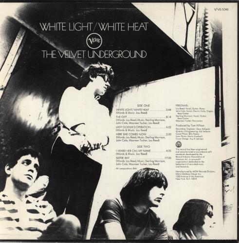Velvet Underground White Light / White Heat vinyl LP album (LP record) US VUNLPWH806441