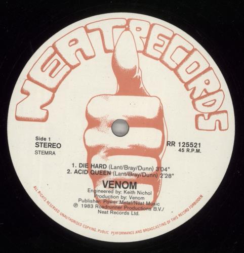 Venom Die Hard 12" vinyl single (12 inch record / Maxi-single) Dutch VNM12DI869755