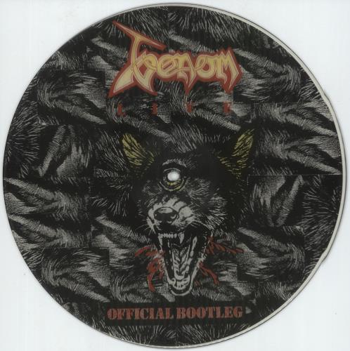 Venom Live Official Bootleg - VG picture disc LP (vinyl picture disc album) UK VNMPDLI887059