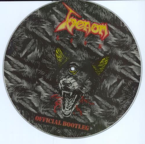 Venom Live Official Bootleg picture disc LP (vinyl picture disc album) UK VNMPDLI172920