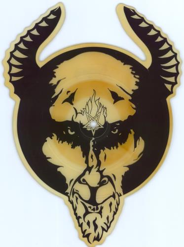 Venom Manitou shaped picture disc (picture disc vinyl record) UK VNMSHMA164072