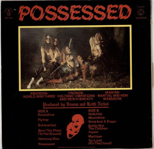 Venom Possessed - Blue Vinyl vinyl LP album (LP record) UK VNMLPPO766501