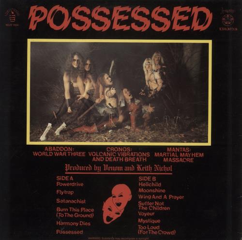 Venom Possessed - EX vinyl LP album (LP record) UK VNMLPPO870487