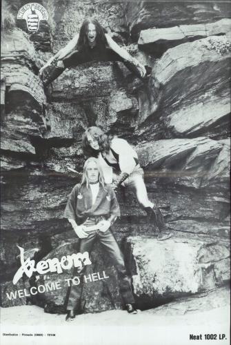 Venom Welcome To Hell - Complete vinyl LP album (LP record) UK VNMLPWE829767