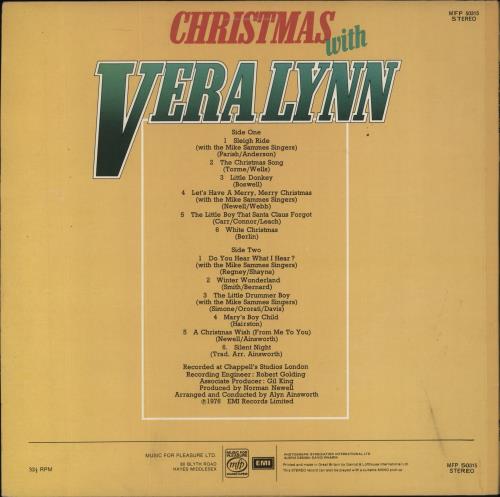 Vera Lynn Christmas With Vera Lynn vinyl LP album (LP record) UK VRNLPCH644128