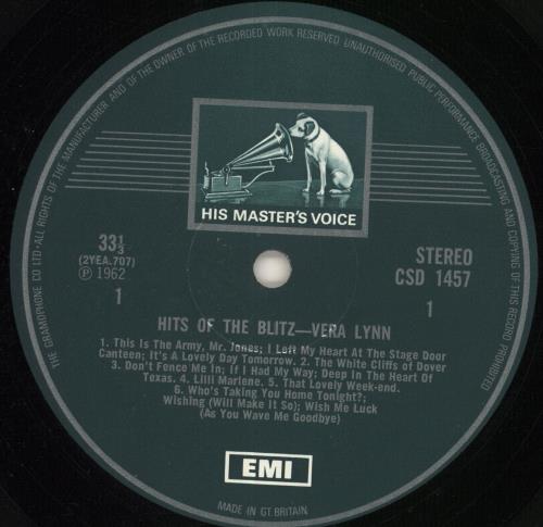 Vera Lynn Hits Of The Blitz - 1 Box vinyl LP album (LP record) UK VRNLPHI386219