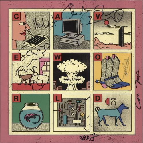 Viagra Boys Cave World - Autographed vinyl LP album (LP record) UK 7TALPCA873584