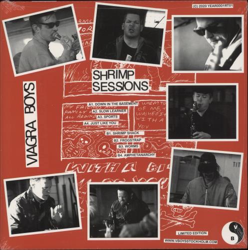 Viagra Boys Shrimp Sessions - Red Vinyl - Sealed vinyl LP album (LP record) UK 7TALPSH866113