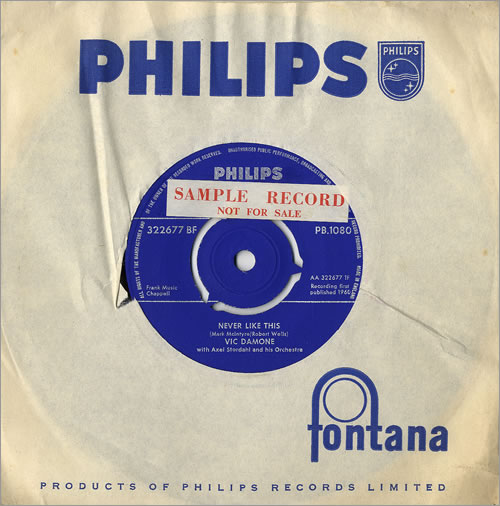 Vic Damone Never Like This 7" vinyl single (7 inch record / 45) UK VDE07NE479889