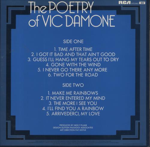 Vic Damone The Poetry Of Vic Damone vinyl LP album (LP record) UK VDELPTH858436