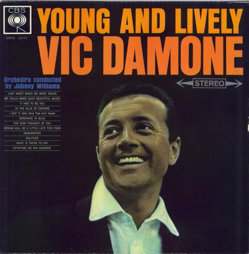 Vic Damone Young And Lively vinyl LP album (LP record) UK VDELPYO774029