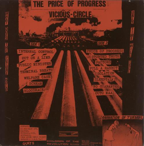 Vicious Circle The Price Of Progress vinyl LP album (LP record) UK 7K2LPTH866384