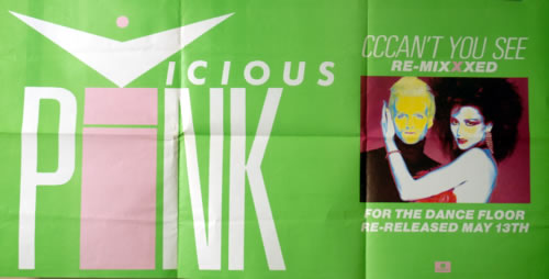 Vicious Pink Cccan't You See Re-Mixxxed poster UK VPPPOCC622515
