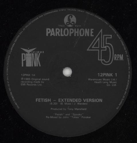 Vicious Pink Fetish 12" vinyl single (12 inch record / Maxi-single) UK VPP12FE63128