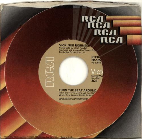 Vicki Sue Robinson Turn The Beat Around 7" vinyl single (7 inch record / 45) US VSR07TU689540