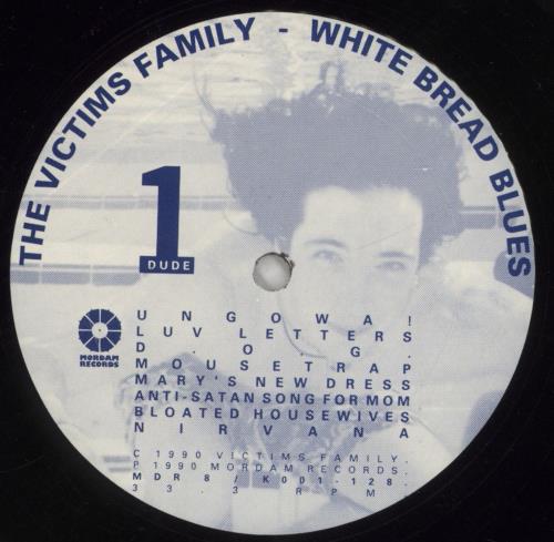 Victims Family White Bread Blues vinyl LP album (LP record) UK VJ6LPWH863162