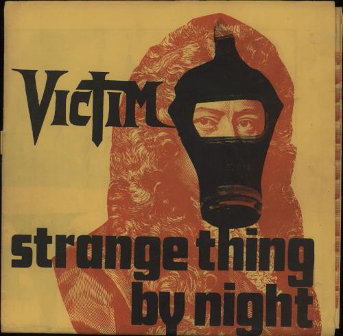 Victim Strange Thing By Night - yellow p/s 7" vinyl single (7 inch record / 45) Irish VCM07ST336155
