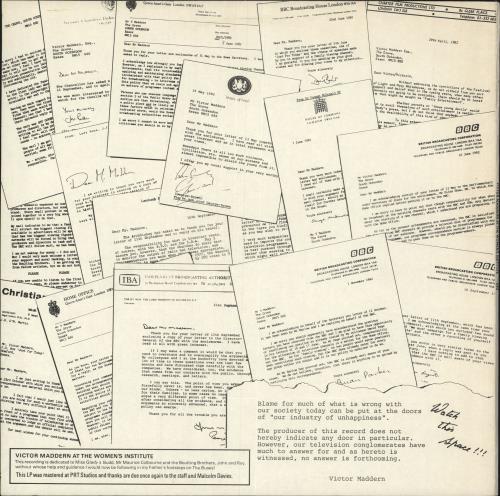 Victor Maddern Victor Maddern At The Women's Institute... vinyl LP album (LP record) UK 1KOLPVI744878