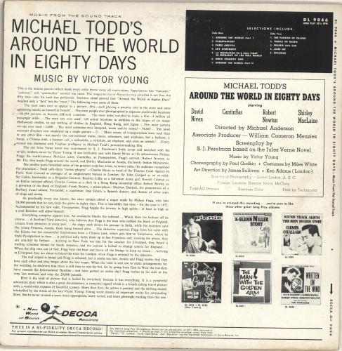 Victor Young Michael Todd's Around The World In 80 Days vinyl LP album (LP record) US XNDLPMI693584