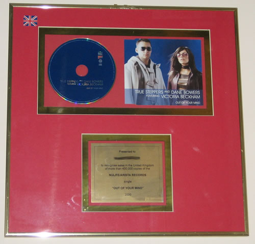 Victoria Beckham Out Of Your Mind award disc UK VBKAWOU345937