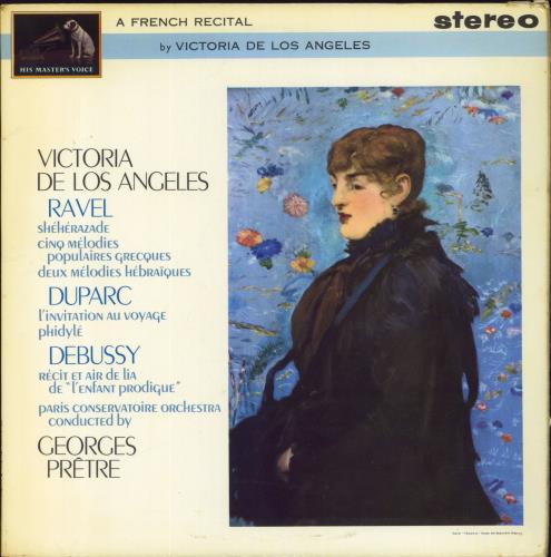 Victoria De Los Angeles A French Recital vinyl LP album (LP record) UK VJILPAF829649