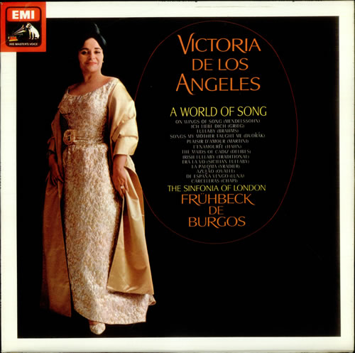 Victoria De Los Angeles A World of Song vinyl LP album (LP record) UK VJILPAW536484