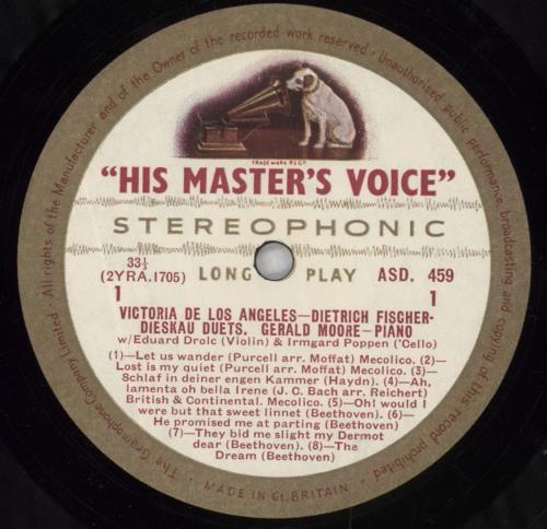 Victoria De Los Angeles Duets vinyl LP album (LP record) UK VJILPDU827131