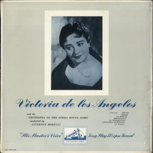 Victoria De Los Angeles Operatic Arias Sung By Victoria De Los Angeles vinyl LP album (LP record) UK VJILPOP868133