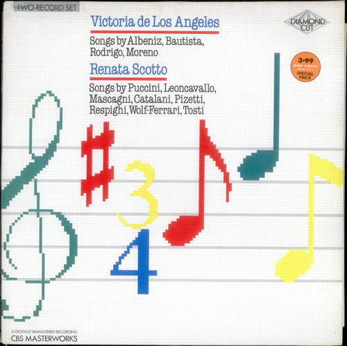 Victoria De Los Angeles Songs by Albeniz, Bautista, Rodrigo, Moreno 2-LP vinyl record set (Double LP Album) UK VJI2LSO536485