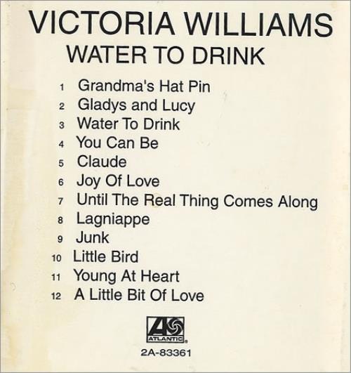 Victoria Williams Water To Drink CD album (CDLP) US VCWCDWA436954