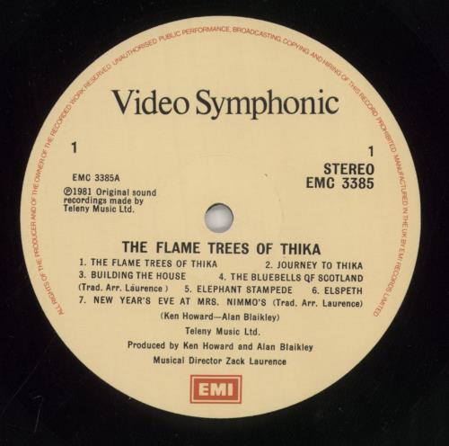 Video Symphonic The Flame Trees Of Thika vinyl LP album (LP record) UK VJDLPTH860708