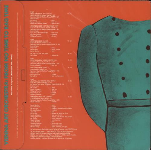 Vienna Art Orchestra From No Time to Rag Time Vinyl Box Set Swiss Y4GVXFR708297