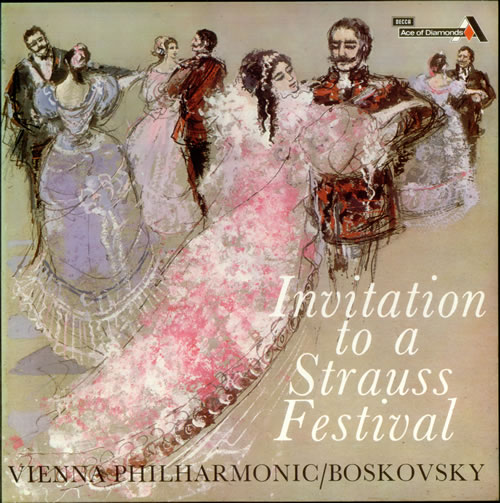 Vienna Philharmonic Orchestra Invitation to a Strauss Festival 3-LP vinyl record set (Triple LP Album) UK VIH3LIN538757
