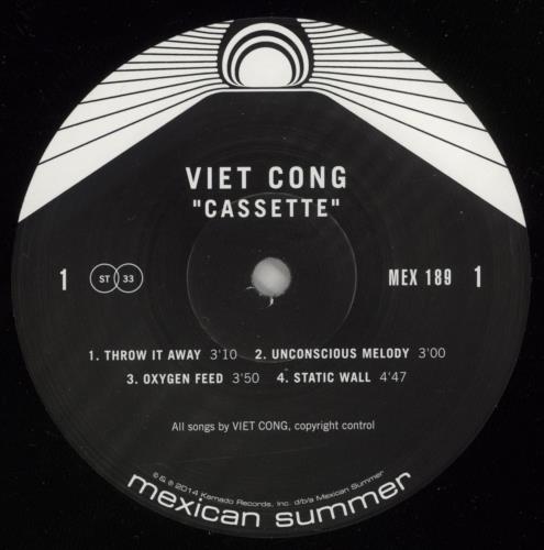 Viet Cong Cassette 12" vinyl single (12 inch record / Maxi-single) US 1K212CA872447