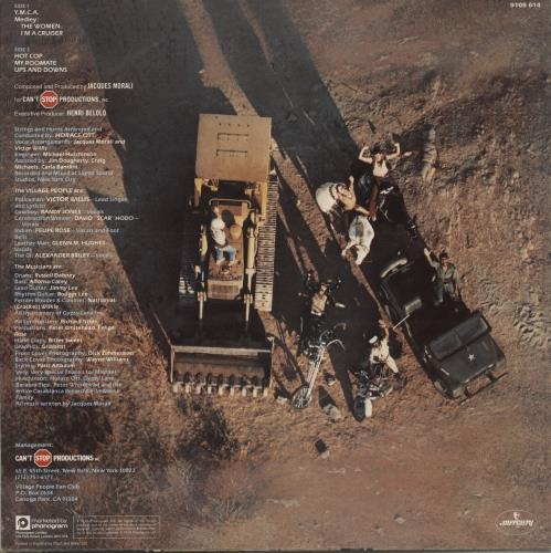 Village People Cruisin' vinyl LP album (LP record) UK VILLPCR521825