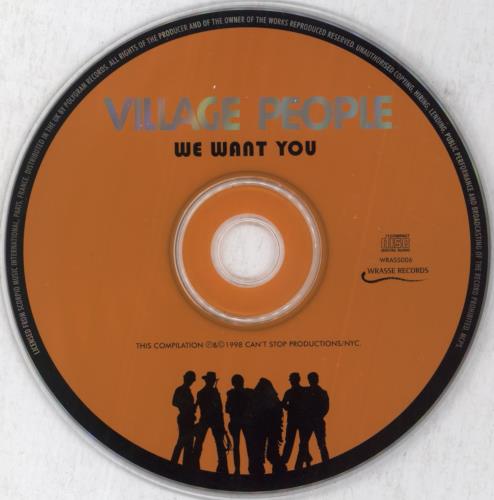 Village People We Want You CD album (CDLP) UK VILCDWE367602