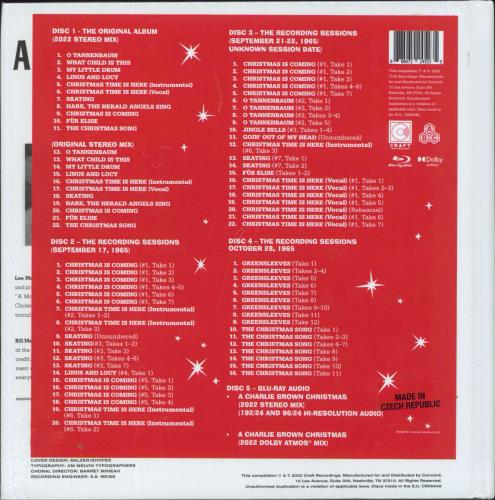 Vince Guaraldi A Charlie Brown Christmas - Sealed 4-CD album set US VGA4CAC807593