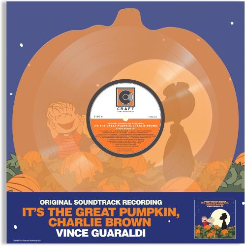 Vince Guaraldi It's The Great Pumpkin, Charlie Brown [Original Soundtrack Recording] - Orange Pumpkin Shaped Vinyl vinyl LP album (LP record) UK VGALPIT859066