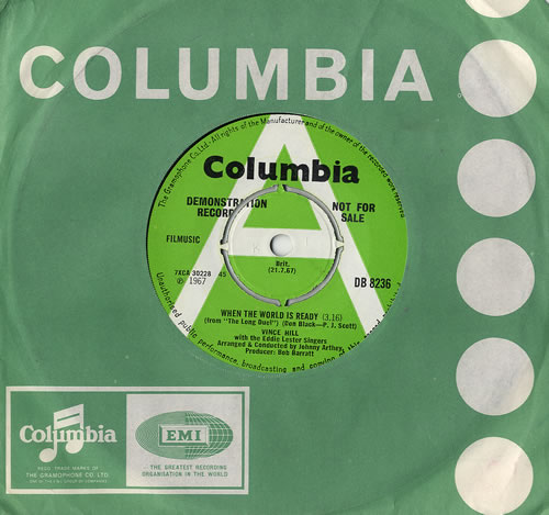 Vince Hill When The World Is Ready 7" vinyl single (7 inch record / 45) UK VH207WH479877