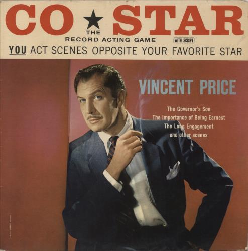 Vincent Price Co-Star - The Record Acting Game vinyl LP album (LP record) UK 9YSLPCO875953