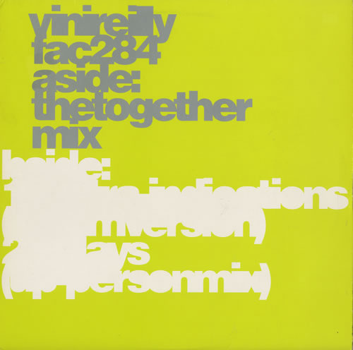 Vini Reilly The Together Mix + Print 12" vinyl single (12 inch record / Maxi-single) UK VRL12TH130432