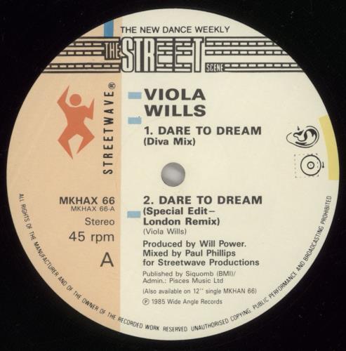 Viola Wills Dare To Dream 12" vinyl single (12 inch record / Maxi-single) UK VIW12DA880959