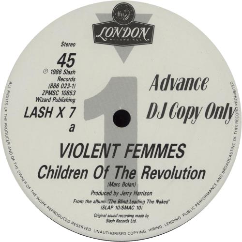 Violent Femmes Children Of The Revolution 12" vinyl single (12 inch record / Maxi-single) UK VIO12CH756919