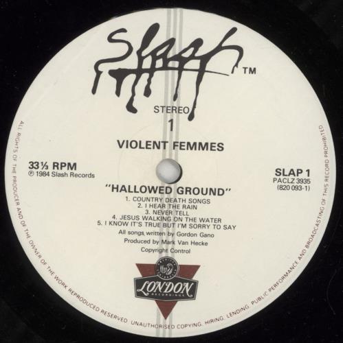 Violent Femmes Hallowed Ground vinyl LP album (LP record) UK VIOLPHA358951