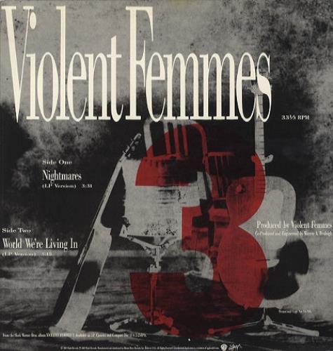 Violent Femmes Nightmares 12" vinyl single (12 inch record / Maxi-single) US VIO12NI27170