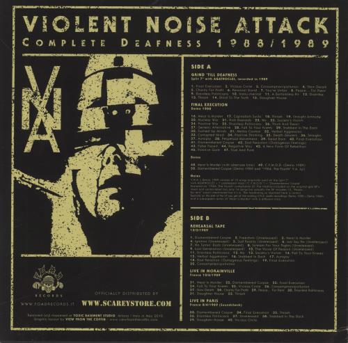 Violent Noise Attack Complete Deafness 1988/1989 vinyl LP album (LP record) French 7KVLPCO837521