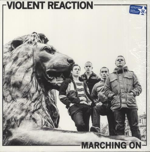 Violent Reaction Marching On - Gold Vinyl vinyl LP album (LP record) US -J2LPMA878274