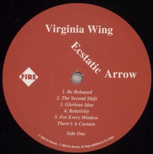 Virginia Wing Ecstatic Arrow vinyl LP album (LP record) UK 55VLPEC858566