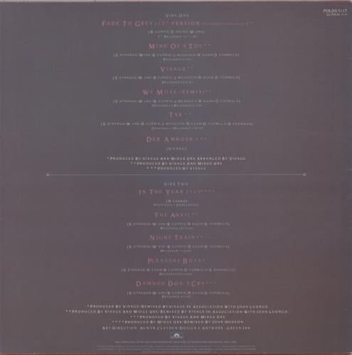 Visage Fade To Grey - Limited Edition Dance Mix Album vinyl LP album (LP record) UK VISLPFA07052