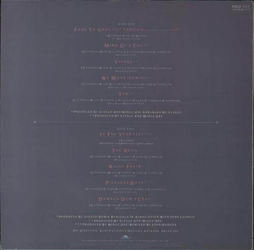 Visage Fade To Grey - The Singles Collection vinyl LP album (LP record) UK VISLPFA128708